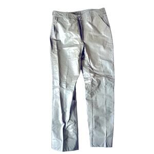 OLEG CASSINI Genuine Leather Vintage Pants  34x33